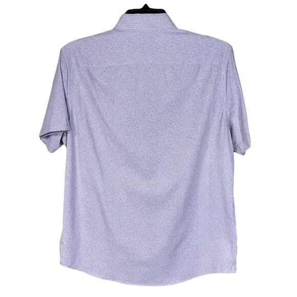 UNTUCKit Large Slim Fit Button-Up Shirt Short Sleeve Pocket Stretch Lightweight - Picture 3 of 7